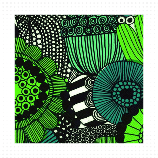 Lautasliina Marimekko Siirtolapuutarha vihreä 25cm