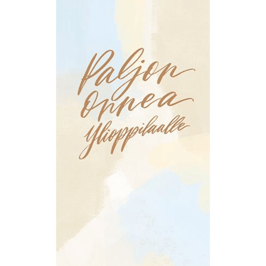 Onnittelukortti ylioppilaalle